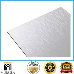 24 In. X 24 In. X 1/8 In. Thick Aluminum Composite ACM Brushed Silver Sheet