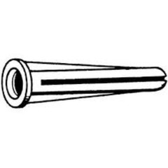 Conical Plastic Anchors 1/4″ #10-#12 x 1″ Blue, Red, White or Clear, Made in USA