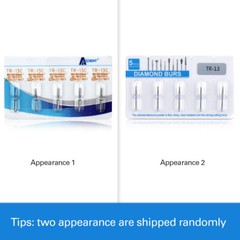 5Pcs/1Pack AZDENT Dental Burs Diamond Burs for High Speed Handpiece FG Burs