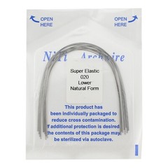 100PCS Dental Orthodontic Niti Arch Wire Rectangular Round Natural Upper Lower