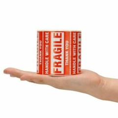 Fragile Stickers 1 Roll 500 2×3 Fragile Label Sticker Handle With Care Mailing