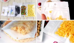 1000 Zip Zipper Lock Bags Clear Plastic White Back 6.25″ x 9.5″ Seal Reclosable