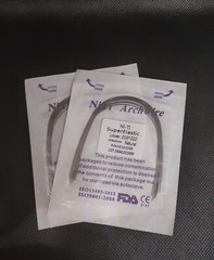 Dental Orthodontic Super Elastic NITI Arch Wires Rectangular Natural Form Wires