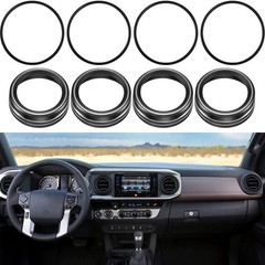 Autk Aluminum Alloy Ac Knob Covers Vent Outer Rings Kit For Toyota Tacoma