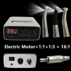 Dental Internal Electric Motor + 1:1 1:5 16:1 Fiber Optic Handpiece Contra Angle