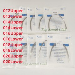 Dental Orthodontic Round Arch Wire Super Elastic Ovoid Form Size