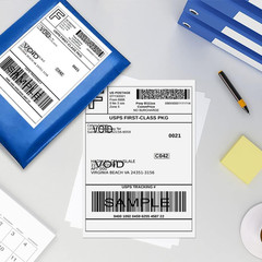 500 Fanfold Direct Thermal Shipping Labels – 4X6, Compatible with Rollo, MUNBYN,