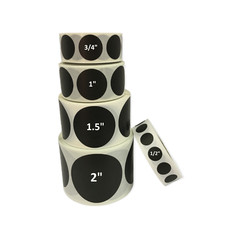 1.5″ Round Color Coded Inventory Coding Adhesive Dots 500/Roll (Choose Color)