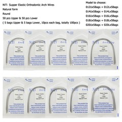 Orthodontic Arch Wire Niti Stainless Steel Round Rectangular Ovoid Natural Form