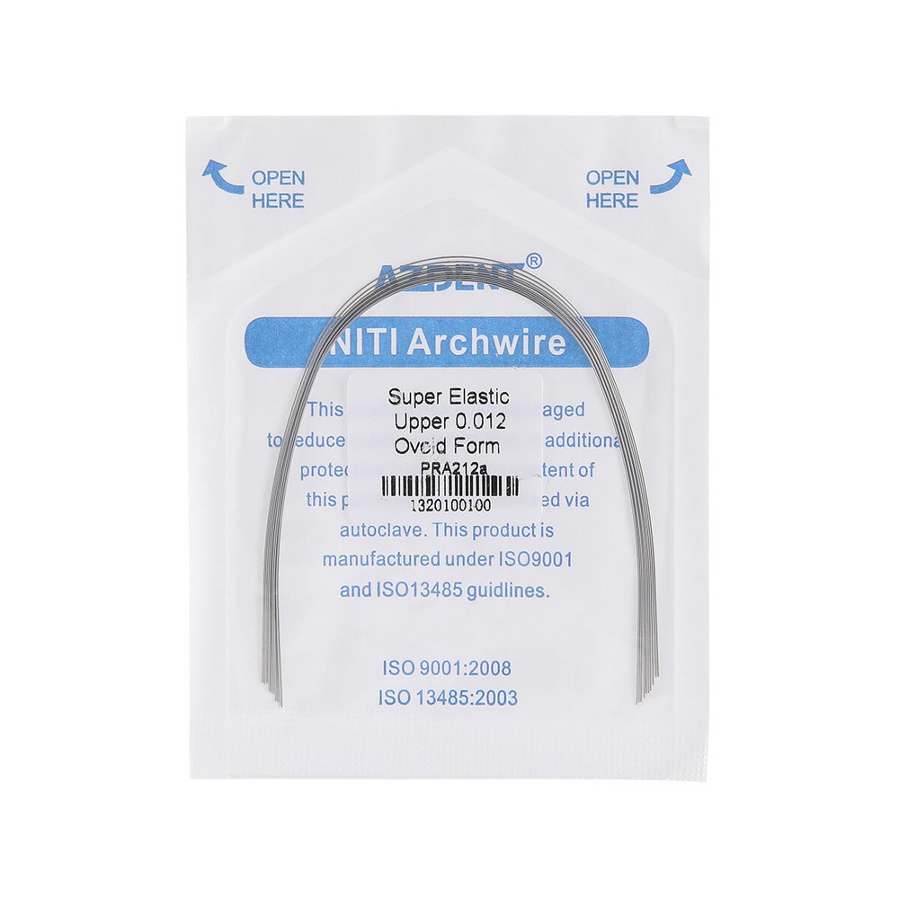 AZDENT Arcos de Dental Ortodoncia Redondos Niti Arco de Alambre Su Arch Wire