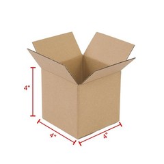 100 PCS 4″x4″x4″ Corrugated Mailer Mailing Packing Shipping Boxs