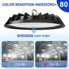 500W UFO LED High Bay Light Industrial Warehouse Factory Shop Bay Lighting 2Pack