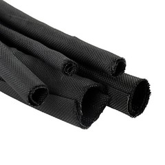 Braided Split-Sleeve Wire Loom for High-Temp Auto Harness Wrapping 5’&28’Length