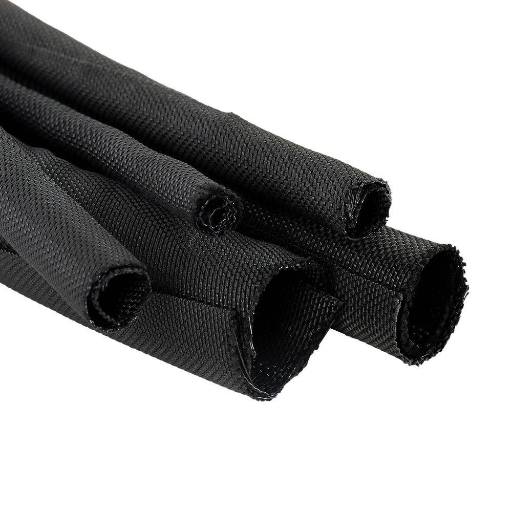 Braided Split-Sleeve Wire Loom for High-Temperature Automotive Harness Wrapping