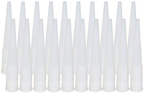 Replacement Screw on Caulk Tube Nozzles 4.25″ Natural Color 20-Pack