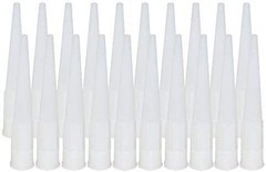 Replacement Screw on Caulk Tube Nozzles 4.25″ Natural Color 20-Pack