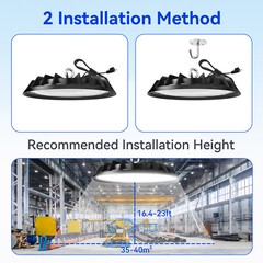 500W UFO LED High Bay Light Industrial Warehouse Factory Shop Bay Lighting 2Pack