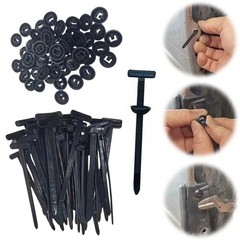 100 PCS Nylon Universal Cable Tie Buckle，Heavy Duty Self-Locking Zip Ties Holder