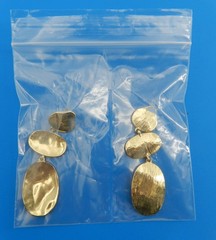 4×4 Bags 2-Compartment Poly Clear Center Split Divider Middle 4″ Reclosable 1000