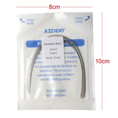 AZDENT 10pcs Dental Orthodontic Stainless steel Arch Wire (rectangular)