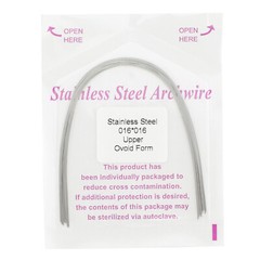 100pcs Dental Ortho Arch Wire Natural Niti Stainless S Round Rectangular Ovoid