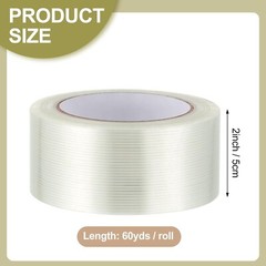 3 Rolls Filament Reinforced Strapping Fiberglass Tape 5.5 mil – 2 in. x 60 yds