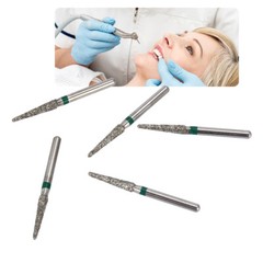 100pcs AZDENT Dental Diamond Burs For High Speed Handpiece Friction Grip 1.6mm
