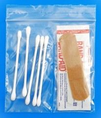 4×4 Bags 2-Compartment Poly Clear Center Split Divider Middle 4″ Reclosable 1000