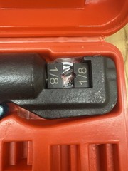 Muzata Hydraulic Hand Crimper Tool for Cable With Hard Side Carry Case 1/8”
