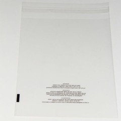 100 11×14 Poly Bags Resealable Suffocation Warning Clear Merchandise 1.5 mil