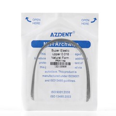 AZDENT Dental Orthodontic Super Elastic Niti Round Arch Wires Nature Form FDA