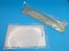 9 pcs Luggage Tag Hot Laminating Pouches 2-1/2″ x 4-1/4″ w/ Slot & 6″ Loops 5MIL