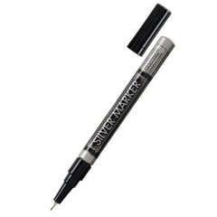 Pilot Silver Metallic Permanent Paint Marker, Extra Fine Point, 6/pk (41801)