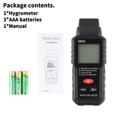 Digital LCD Wood Moisture Meter Detector Tester Wood Firewood Paper Cardboard。