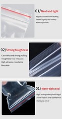 HEAVY DUTY 4 Mil Clear Seal Bags Reclosable Plastic Bag Jewelry 4Mil Reusable
