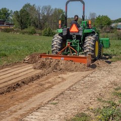 Titan Attachments 3 Point 4FT Rear Box Blade Scraper Grader, Cat 0 and 1