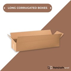 24 x 4 x 4″ Long Corrugated Boxes, ECT-32 Brown Shipping/Moving Boxes 25/Bundle