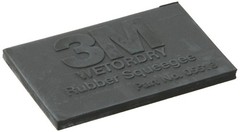 3M 05518 Rubber Squeegee, Automotive, 2X3in, Pk50, Professional Use