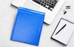 100 #0 6×10 Blue Poly Bubble Padded Envelopes Mailers Shipping Case 6″x10″