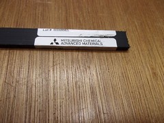 (Qty.3) 1/4″ X 3/4″ X 10″ Tivar UHMW PE Polyethylene Flat Plate Bar Stock Black