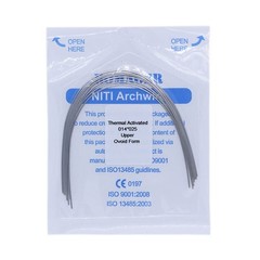 1×Dental Orthodontic Niti Thermal Activated Rectangular Arch Wires 14×25 Upper