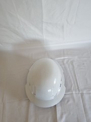 White Safety Hard Hat with Ratchet Suspension Harness, MPN Does Not Apply
