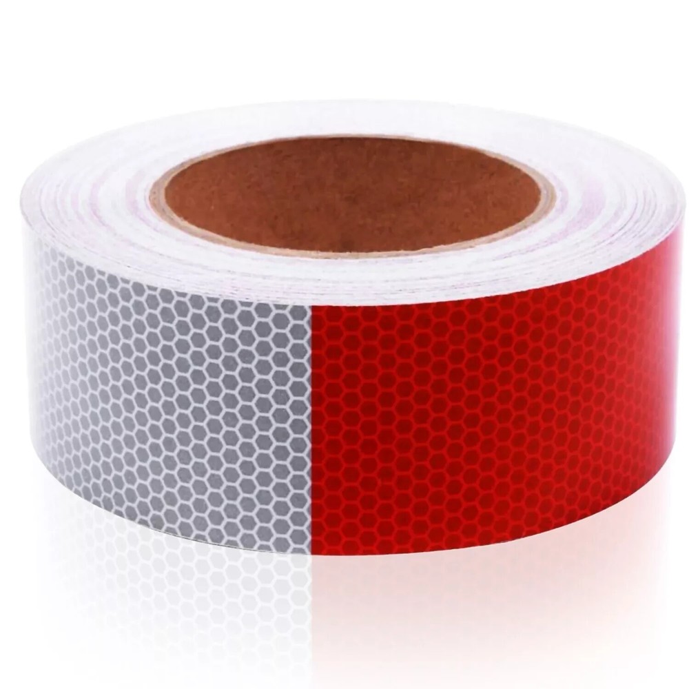 Conspicuity Tape DOT-C2 Approved Reflective Trailer Red White 2”x150’ -1 Roll