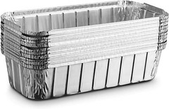 2 Lb Disposable Aluminum Loaf Pan With No Lids 100% recyclable 8.5″ X 4.5″ X2.5″