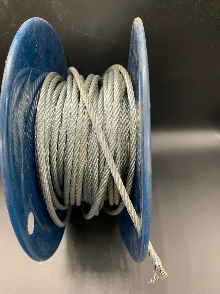 Campbell 700-0627 3/16″ Galvanized Cable 7×19, 50-Foot Roll