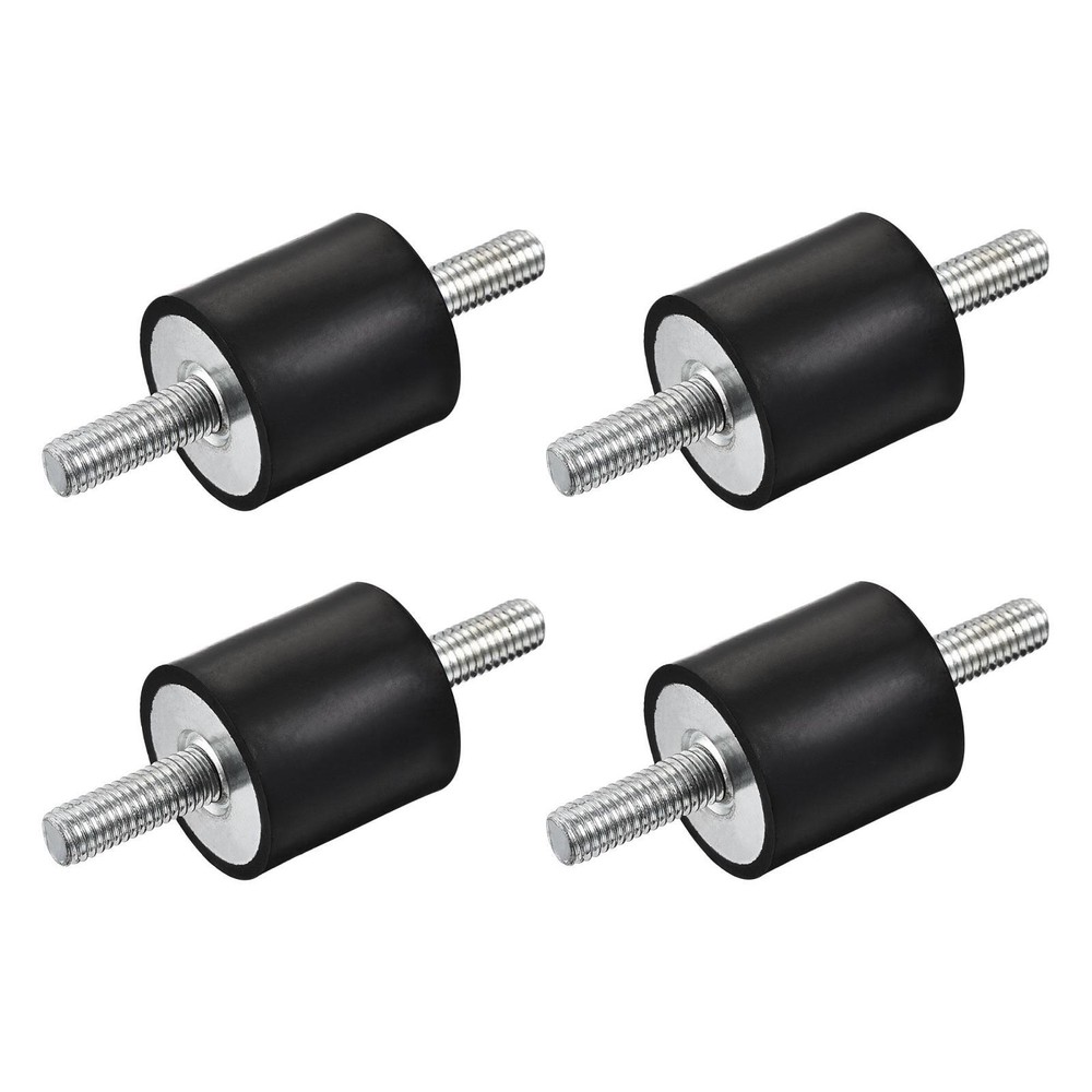 4pcs M8 Rubber Mounts Male Shock Absorber for Motor Generator Compressor