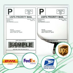1100 Shipping Labels 8.5×5.5 Self Adhesive Half Sheet Shipping Labels 1000 + 100