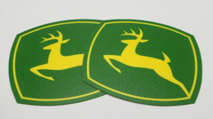 #2 John Deere Vinyl Logo Decal 3 1/4″ X 3 3/4″ Green Yellow Deer Authentic