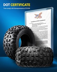 PHILTOP Size 26×11-12 Tires ATV UTV Knobby Sport Tire Mud Sand Off-Road All-T…