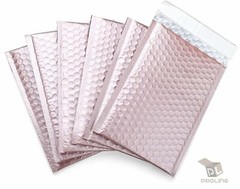 #0 Matte Metallic Rose Gold Poly Bubble Mailers Envelopes 6.5×10 DVD Wide CD